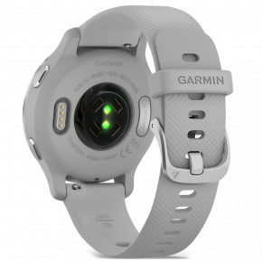 - Garmin Venu 2S Silver Stainless Steel Bezel with Mist Gray Case and Silicone Band (010-02429-12/02) 6