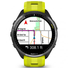 - Garmin Forerunner 965 Carbon Gray DLC Titanium Bezel with Black Case and Amp Yellow/Black Silicone Band (010-02809-82) 7