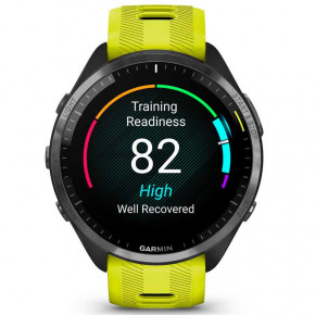 - Garmin Forerunner 965 Carbon Gray DLC Titanium Bezel with Black Case and Amp Yellow/Black Silicone Band (010-02809-82) 8