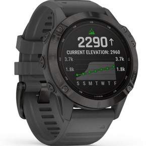 �����-���� Garmin Fenix 6 Pro Solar Black with Slate Gray Band (010-02410-11/10) 3