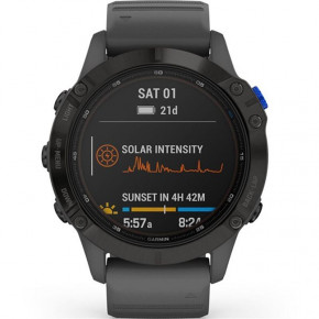 �����-���� Garmin Fenix 6 Pro Solar Black with Slate Gray Band (010-02410-11/10) 8