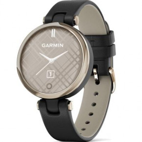 - Garmin Lily CreamGold Black Leather (010-02384-B1)