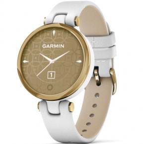 - Garmin Lily LightGold White Leather (010-02384-B3)