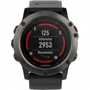 - Garmin Fenix 5 Slate Gray Sapphire With Black Band (010-01733-00, 010-01688-60) 3