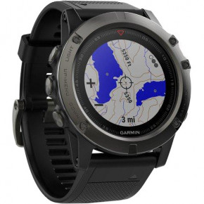 - Garmin Fenix 5 Slate Gray Sapphire With Black Band (010-01733-00, 010-01688-60) 10