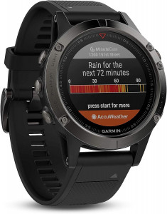 - Garmin Fenix 5 Slate Gray Sapphire With Black Band (010-01733-00, 010-01688-60) 8