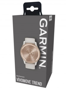 - Garmin Vivomove Trend White Cream (010-02665-01) 10