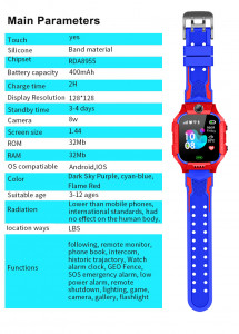    Baby Smart Watch flame-red 5