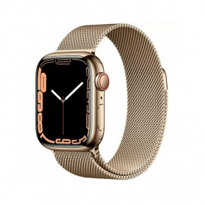 - Apple Watch Series 7 GPS Cellular 45mm Gold Stainless Steel Case  Gold Milanese Loop (MKJG3, MKJY3) _ USED ( ) (MKJY3)