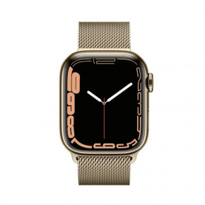 - Apple Watch Series 7 GPS Cellular 45mm Gold Stainless Steel Case  Gold Milanese Loop (MKJG3, MKJY3) _ USED ( ) (MKJY3) 3