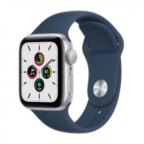 - Apple Watch Series SE GPS 40mm Silver Aluminum Case Abyss Blue Sport Band (MKNY3)