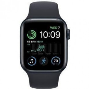 - Apple Watch SE 2 GPS 44mm Midnight Aluminum Case with Midnight Sport Band (MNK03) (MNK03) 5