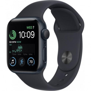  - Apple Watch SE 2 GPS 40mm Midnight Aluminum Case w. Midnight S. Band - M/L (MNT83) (0)