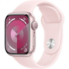 - Apple Watch Series 9 GPS 41mm Pink Aluminum Case w. Light Pink S. Band - S/M (MR933)