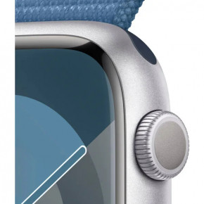  - Apple Watch Series 9 GPS 45mm Silver Aluminum Case w. Winter Blue S. Loop (MR9F3) (3)