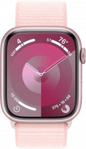 - Apple Watch Series 9 GPS 45mm Pink Aluminum Case w. Light Pink S. Loop (MR9J3) 3