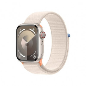 - Apple Watch Series 9 GPS + Cellular 41mm Starlight Alu. Case w. Starlight S. Loop (MRHQ3)