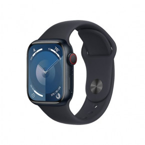  - Apple Watch Series 9 GPS + Cellular 41mm Midnight Alu. Case w. Midnight Sport Band - S/M (MRHR3) (0)