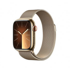 - Apple Watch Series 9 GPS + Cellular 41mm Gold S. Steel Case w. Gold Milanese Loop (MRJ73)