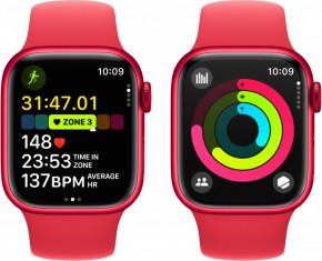  - Apple Watch Series 9 GPS 41mm PRODUCT RED Alu. Case w. PRODUCT RED S. Band - M/L (MRXH3) (6)