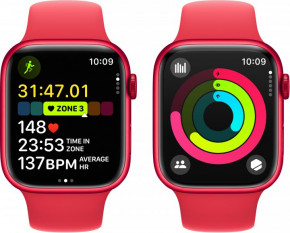 - Apple Watch Series 9 GPS 45mm PRODUCT RED Alu. Case w. PRODUCT RED Sport Band - S/M (MRXJ3) 7