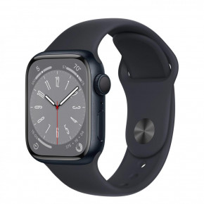 �����-���� Apple Watch Series 8 GPS 41mm Midnight Aluminum Case with Midnight Sport Band - M/L (MNU83)