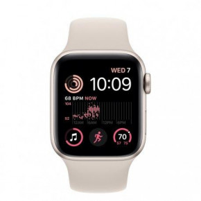 �����-���� Apple Watch SE 2 GPS + Cellular 40mm Starlight Aluminum Case with Starlight Sport Band - S/M (MNTK3) 3