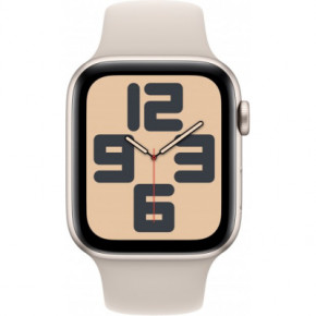 �����-���� Apple Watch SE 2023 GPS 44mm Starlight Aluminium Case with Starlight Sport Band - M/L (MRE53QP/A) 3