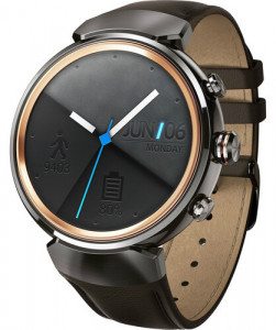 - ASUS ZenWatch 3 WI503Q Gunmetal/Brown Leather