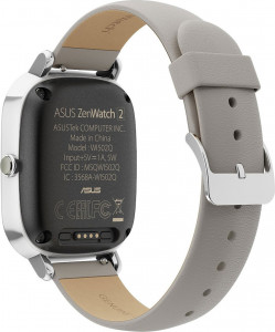 - ASUS ZenWatch 2 WI502Q Silver/Leather Grey Refabrished Grade B 3