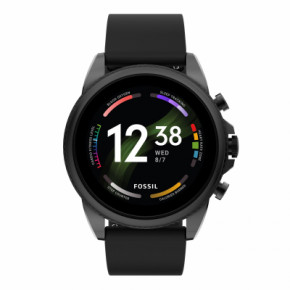 - Fossil Gen 6 Black Silicone (FTW4061)