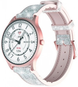 - Kieslect Lora Lady Calling Watch Silver Pink