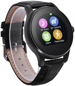 - UWatch K88H Black Leather Strap #I/S 6