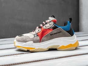  Balenciaga Triple S Grey Red Blue 3