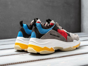  Balenciaga Triple S Grey Red Blue 5