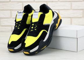  Balenciaga Triple S 2.0 Black Yellow