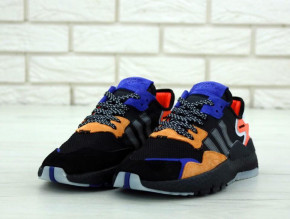  Adidas Nite Jogger Black Orange Blue (    -) 40-45 4