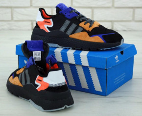  Adidas Nite Jogger Black Orange Blue (    -) 40-45 5