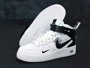  Nike Air Force 1 Mid TM White Black (     ) 3