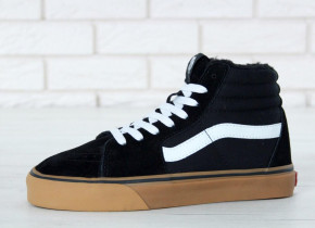      Vans SK-8 Black White Gum Suede 3