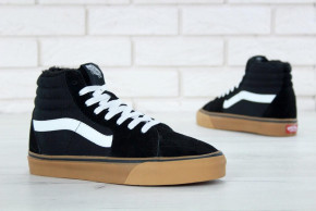      Vans SK-8 Black White Gum Suede 4