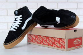      Vans SK-8 Black White Gum Suede 10