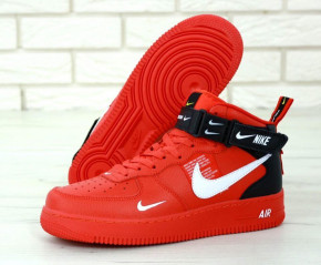   Nike Air Force 1 Mid Red (         ) 3