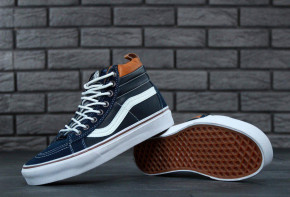  Vans SK8 Navy Blue Leather 3