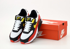  Nike Air Max 90 Black White Red Yellow