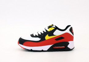  Nike Air Max 90 Black White Red Yellow 3