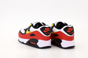  Nike Air Max 90 Black White Red Yellow 4