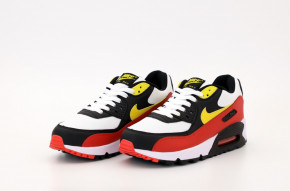  Nike Air Max 90 Black White Red Yellow 6