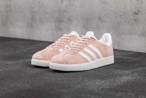 Ƴ  Adidas Gazelle Vapour Pink White (   36-40) 3