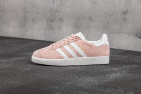 Ƴ  Adidas Gazelle Vapour Pink White (   36-40) 4